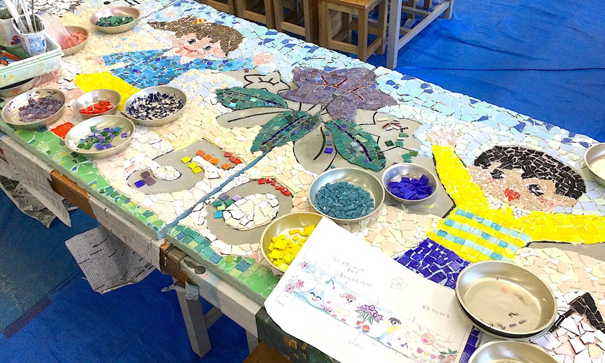 周年記念モザイクアート